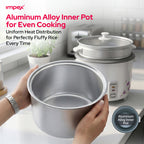 Impex RC2802 – 1.5 Litre 500W Electric Rice Cooker with Steamer Function