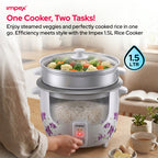 Impex RC2802 – 1.5 Litre 500W Electric Rice Cooker with Steamer Function