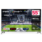 Impex evoQ 55S4QLC2R120 تلفزيون جوجل 55 بوصة QLED 4K 120Hz | دولبي فيجن وأتموس