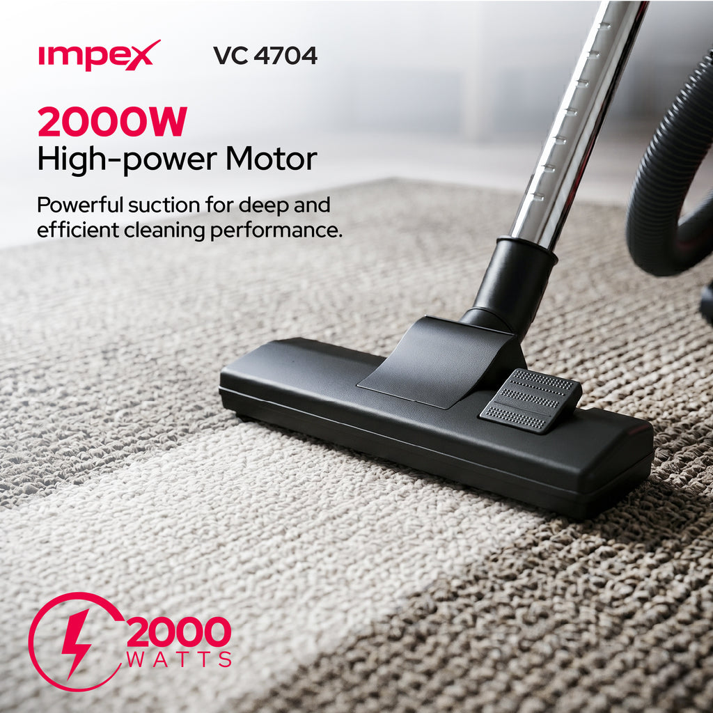 Impex VC4704 – 2200W 21L Drum Vacuum Cleaner with Blower Function