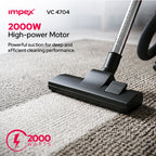 Impex VC4704 – 2200W 21L Drum Vacuum Cleaner with Blower Function