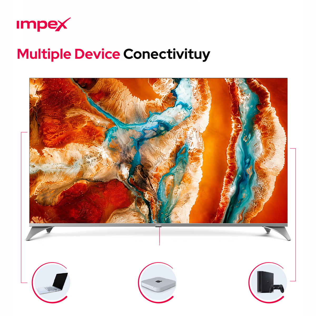 Impex evoQ 55S4QLC2R120 تلفزيون جوجل 55 بوصة QLED 4K 120Hz | دولبي فيجن وأتموس