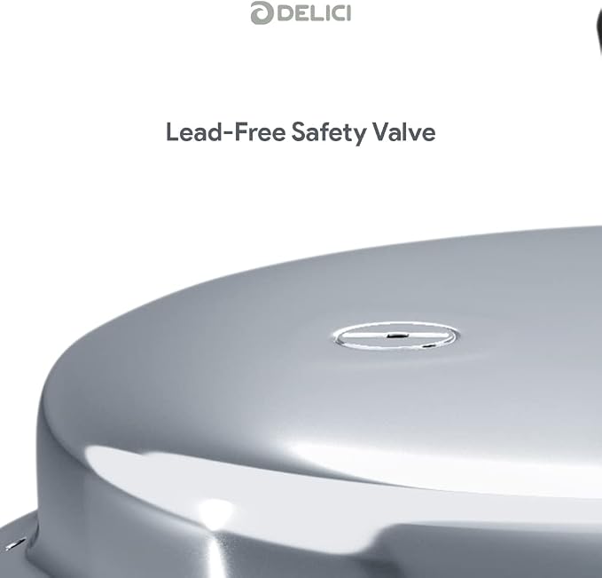 Delici Stainless Steel Pressure Cooker 5 Litre – SPC5E | Induction Compatible