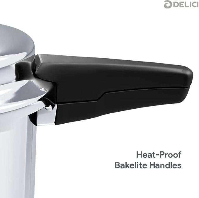 Delici Stainless Steel Pressure Cooker 5 Litre – SPC5E | Induction Compatible