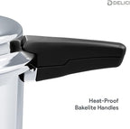 Delici Stainless Steel Pressure Cooker 5 Litre – SPC5E | Induction Compatible