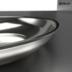 Delici Tri-Ply Stainless Steel Fry Pan 26CM | 304 Grade SS | Induction & Oven Safe | DTFP26