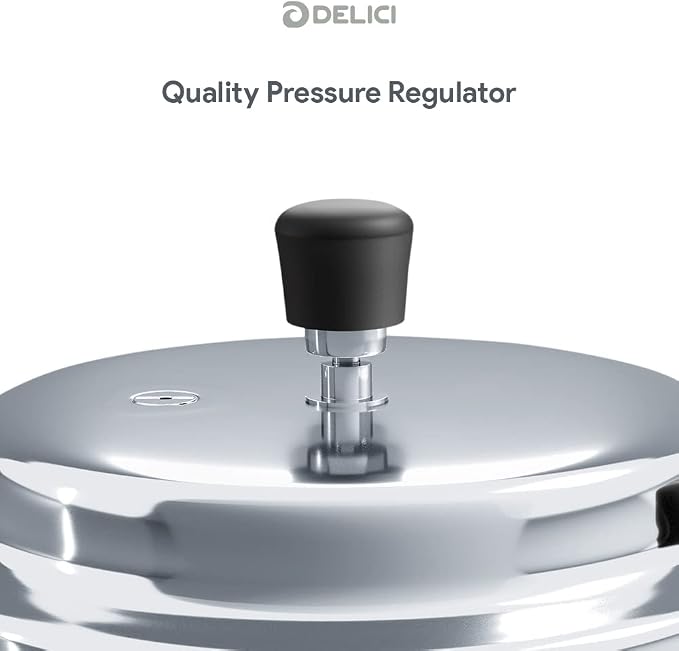 Delici Stainless Steel Pressure Cooker 5 Litre – SPC5E | Induction Compatible