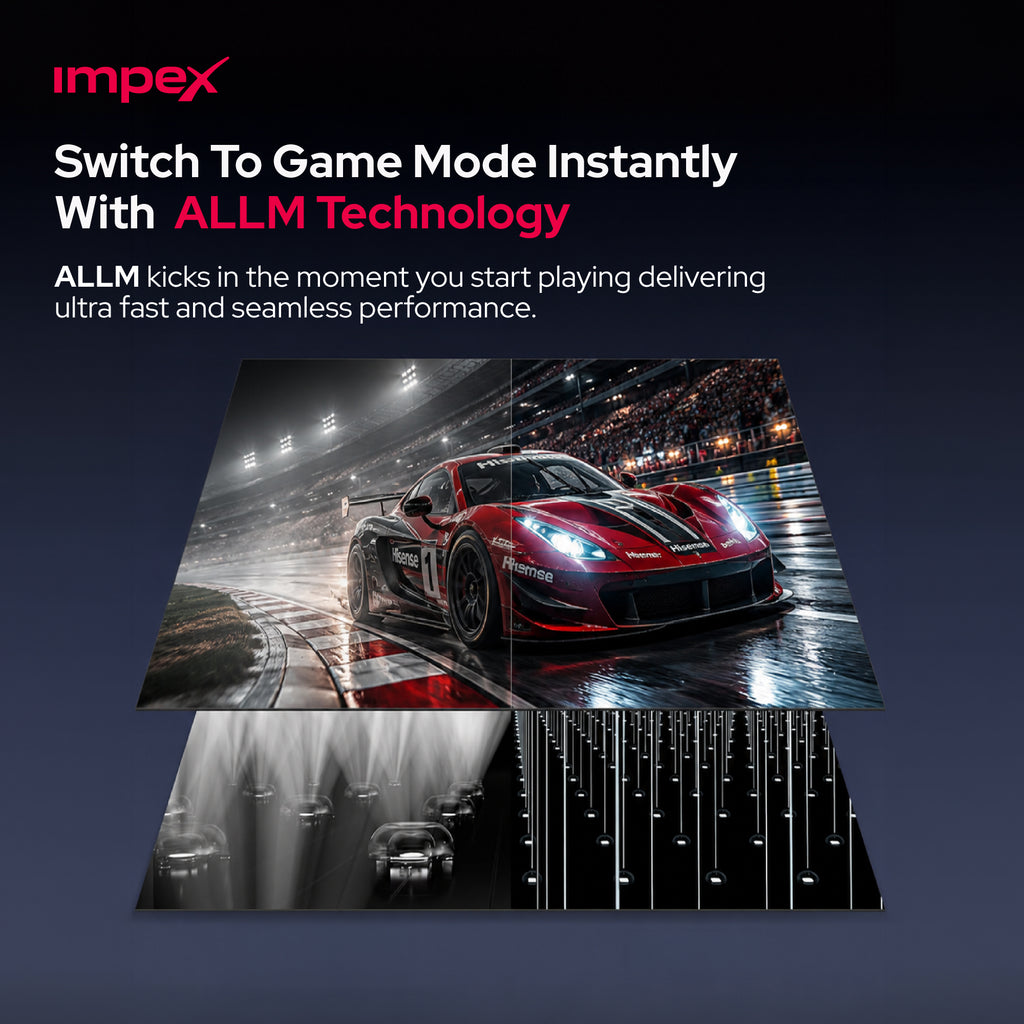 Impex evoQ 55S4QLC2R120 تلفزيون جوجل 55 بوصة QLED 4K 120Hz | دولبي فيجن وأتموس