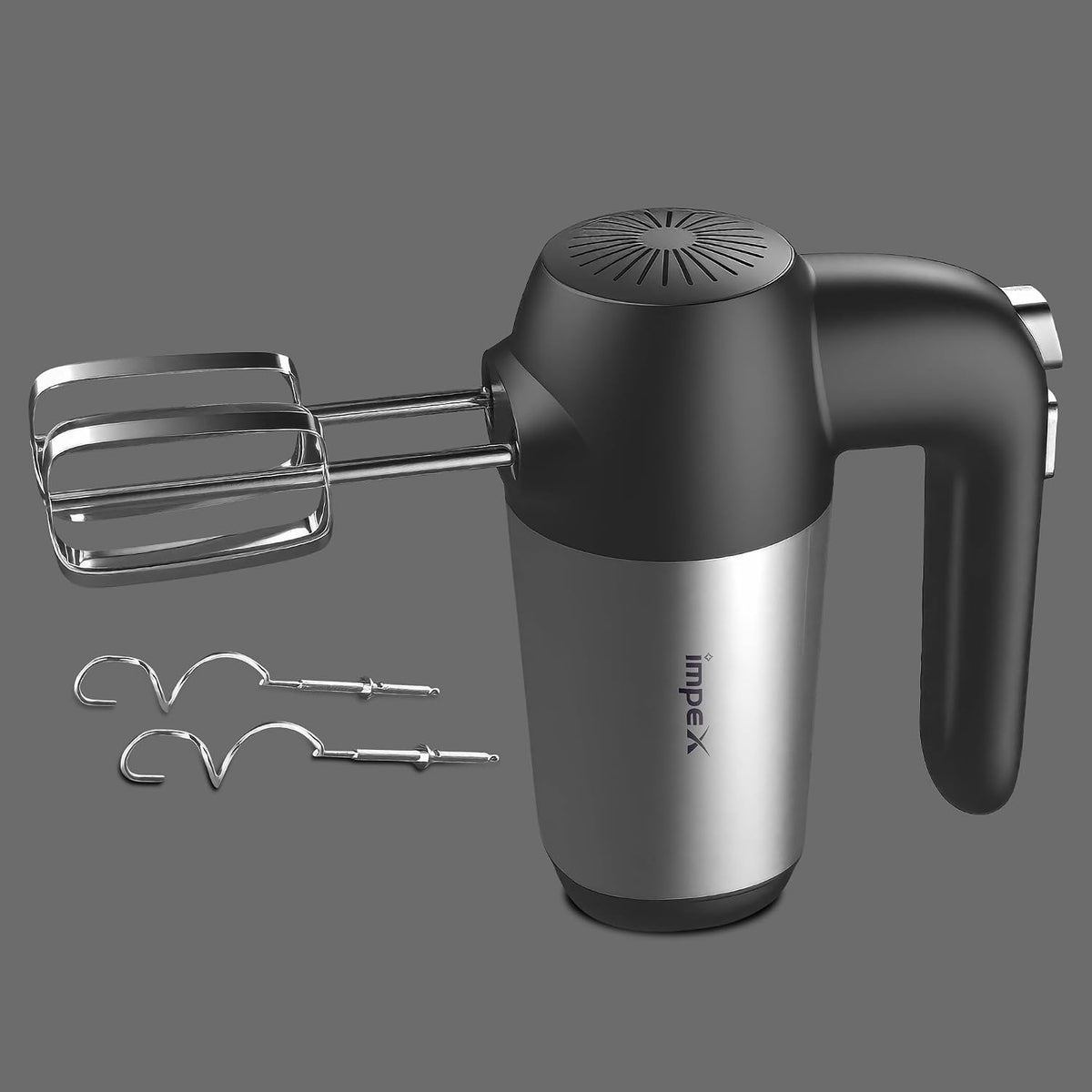 Impex HM3302 – 150W 5-Speed Hand Mixer with Turbo Function & Dough Hooks