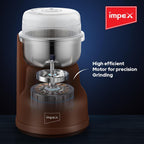 مطحنة قهوة Impex CG3401 بقوة 200 واط مع شفرة من الفولاذ المقاوم للصدأ وحماية من الحرارة الزائدة