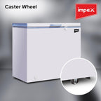 Impex IMCF150W – 150L Chest Freezer with Lock, Castor Wheels & Interior Lamp
