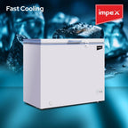 Impex IMCF150W – 150L Chest Freezer with Lock, Castor Wheels & Interior Lamp