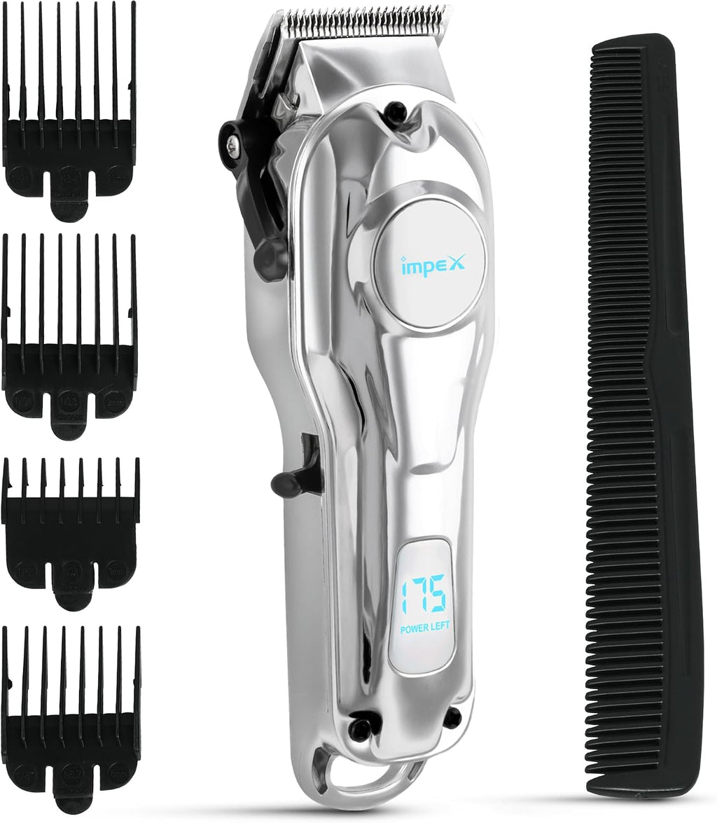 Impex IHC7 – Professional Hair Clipper with LED Display & 2000mAh Battery