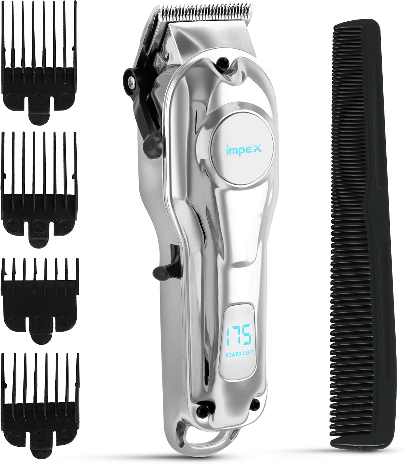 Impex IHC7 – Professional Hair Clipper with LED Display & 2000mAh Battery