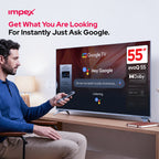 Impex evoQ 55S4QLC2R120 تلفزيون جوجل 55 بوصة QLED 4K 120Hz | دولبي فيجن وأتموس
