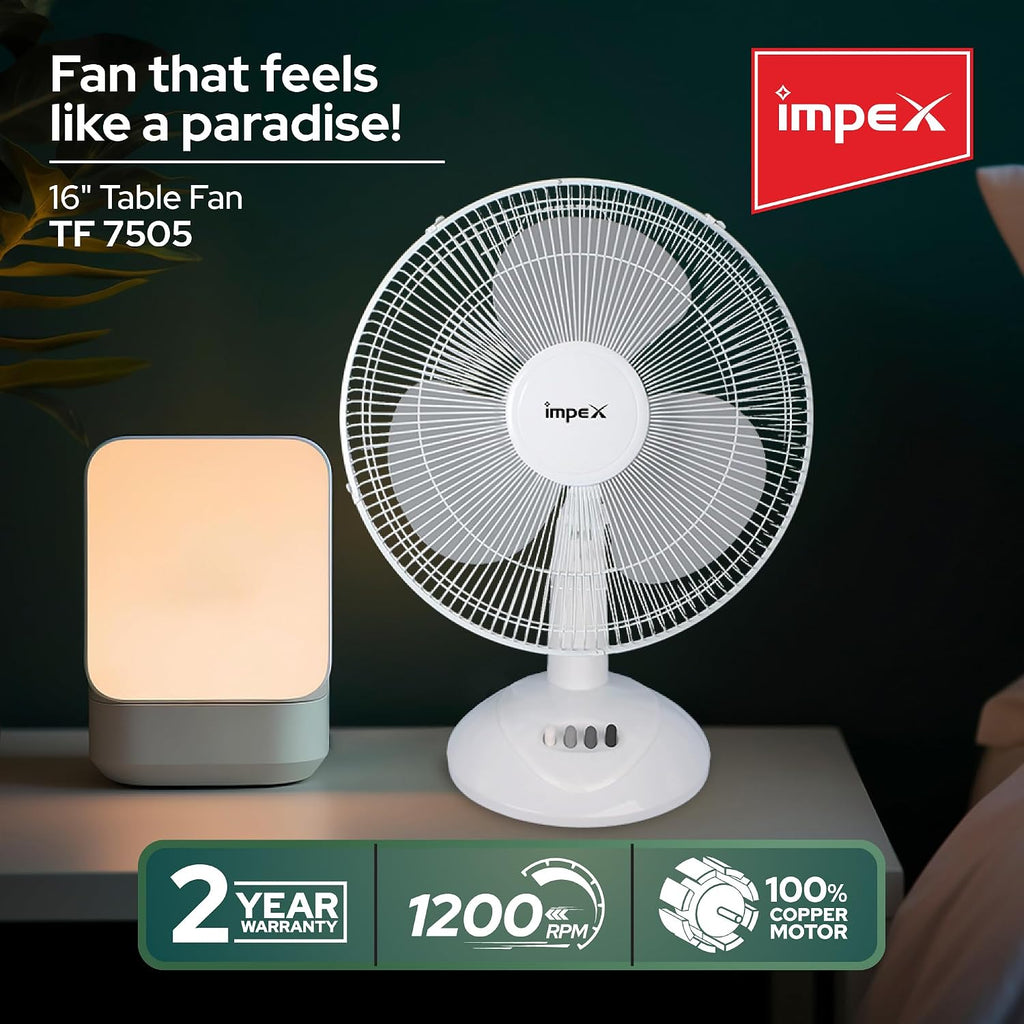 مروحة طاولة امبكس 16 بوصة (TF-7505)