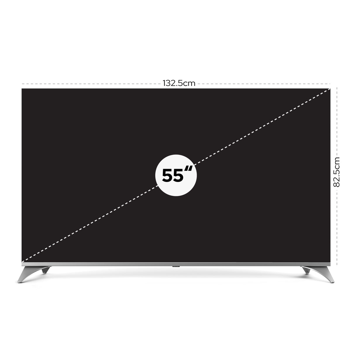 Impex evoQ 55S4QLC2R120 تلفزيون جوجل 55 بوصة QLED 4K 120Hz | دولبي فيجن وأتموس
