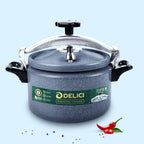 Delici Granite Aluminium Pressure Cooker 7 Litre Gray – DPC 7G | 2-Year Warranty