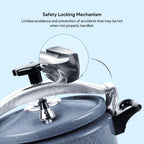 Delici Granite Aluminium Pressure Cooker 7 Litre Gray – DPC 7G | 2-Year Warranty