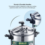 Delici Aluminium Pressure Cooker 5 Litre – DPC 5A | Safety Lock & 2-Year Warranty