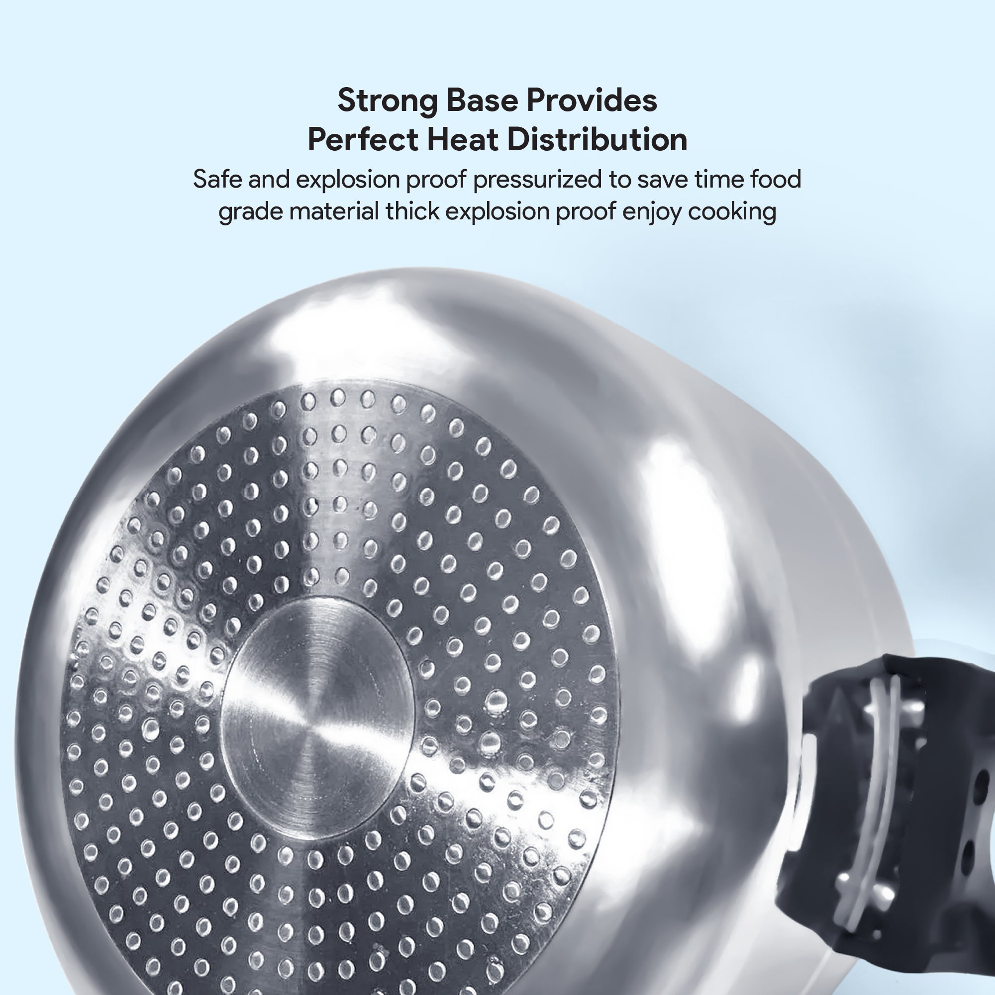Delici Aluminium Pressure Cooker 5 Litre – DPC 5A | Safety Lock & 2-Year Warranty