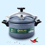 Delici Granite Aluminium Pressure Cooker 5 Litre Gray – DPC 5G | 2-Year Warranty
