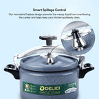 Delici Granite Aluminium Pressure Cooker 5 Litre Gray – DPC 5G | 2-Year Warranty