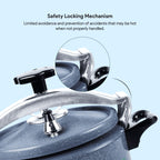 Delici Granite Aluminium Pressure Cooker 5 Litre Gray – DPC 5G | 2-Year Warranty