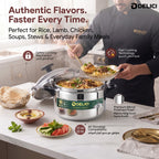 Aluminium Pressure Cooker 11 Litre – DPC 11A | Safety Lock & 2-Year Warranty