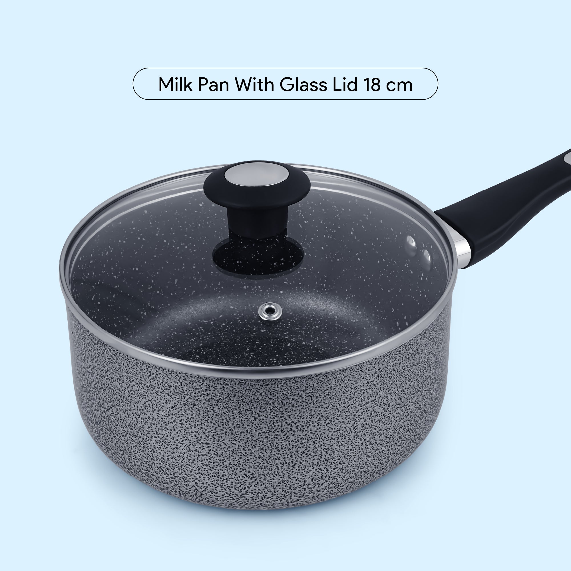 Delici Hammertone Nonstick Cookware 7-Piece Set – ACS7HE | PFOA-Free, Dishwasher Safe