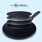 Delici Nonstick Concave Tawa 28 cm – ACTP28ME | PFOA-Free, Dishwasher Safe
