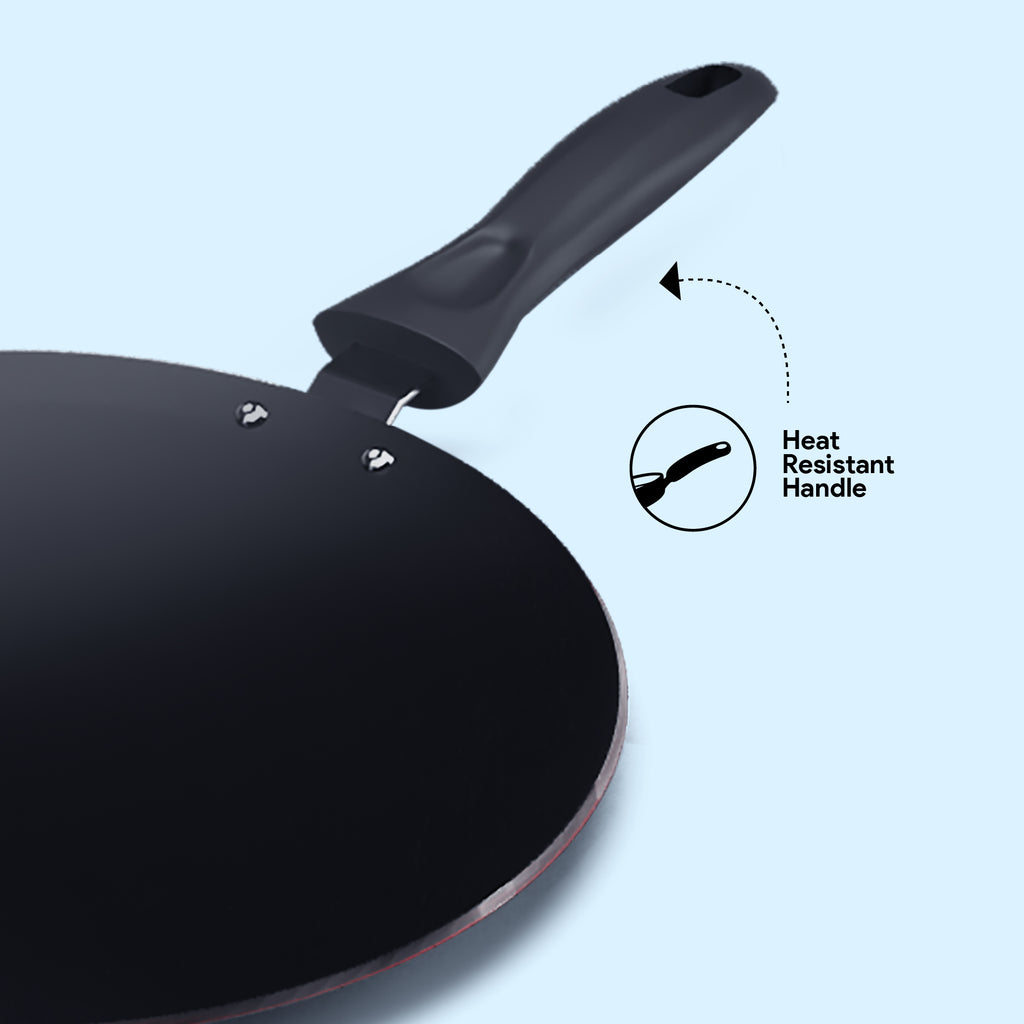 Delici Nonstick Concave Tawa 28 cm – ACTP28ME | PFOA-Free, Dishwasher Safe