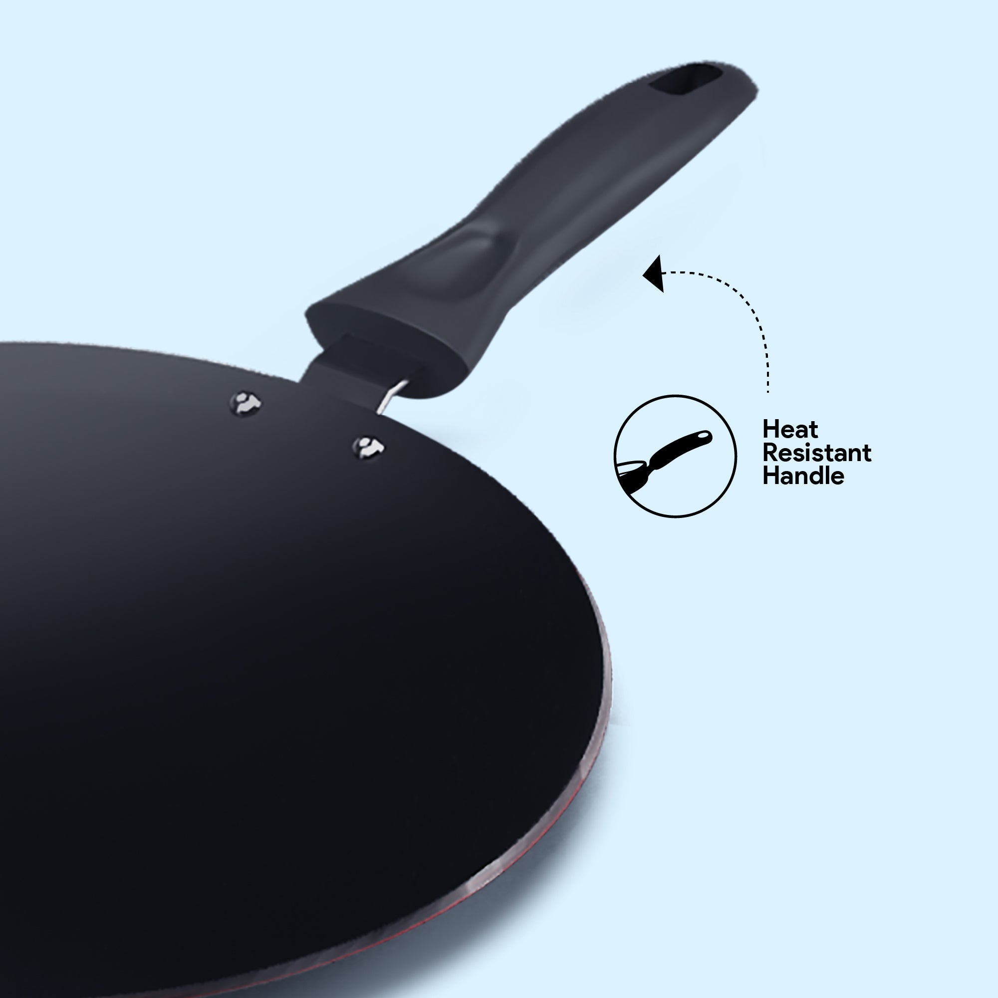 Delici Nonstick Concave Tawa 28 cm – ACTP28ME | PFOA-Free, Dishwasher Safe