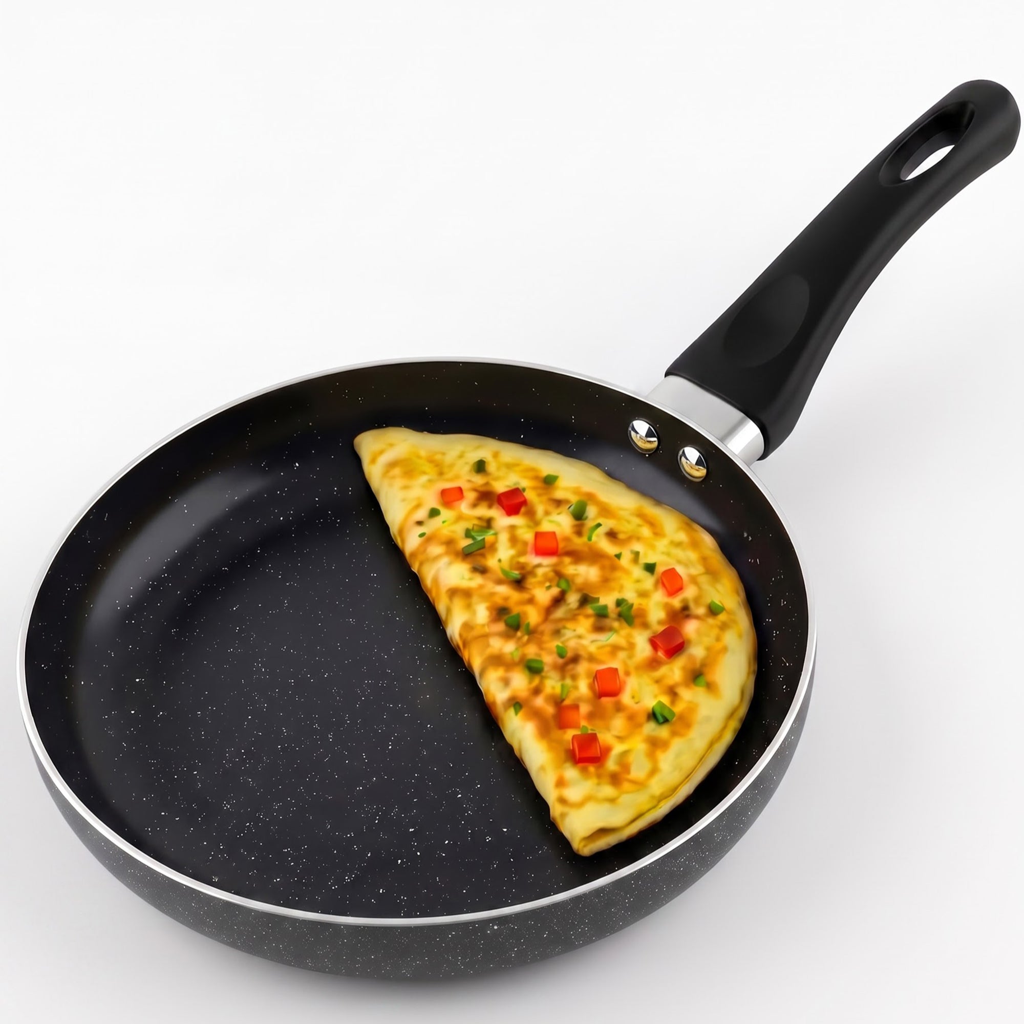 Delici Granite Gray Nonstick Fry Pan 28 cm – AFP28GE | PFOA-Free, Dishwasher Safe