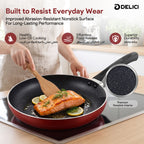Delici Granite Gray Nonstick Fry Pan 24 cm – AFP24GE | PFOA-Free, Dishwasher Safe