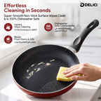 Delici Granite Gray Nonstick Fry Pan 24 cm – AFP24GE | PFOA-Free, Dishwasher Safe
