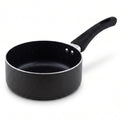 Delici Granite Gray Nonstick Milk Pan 18 cm – AMP18GE | PFOA-Free, Glass Lid