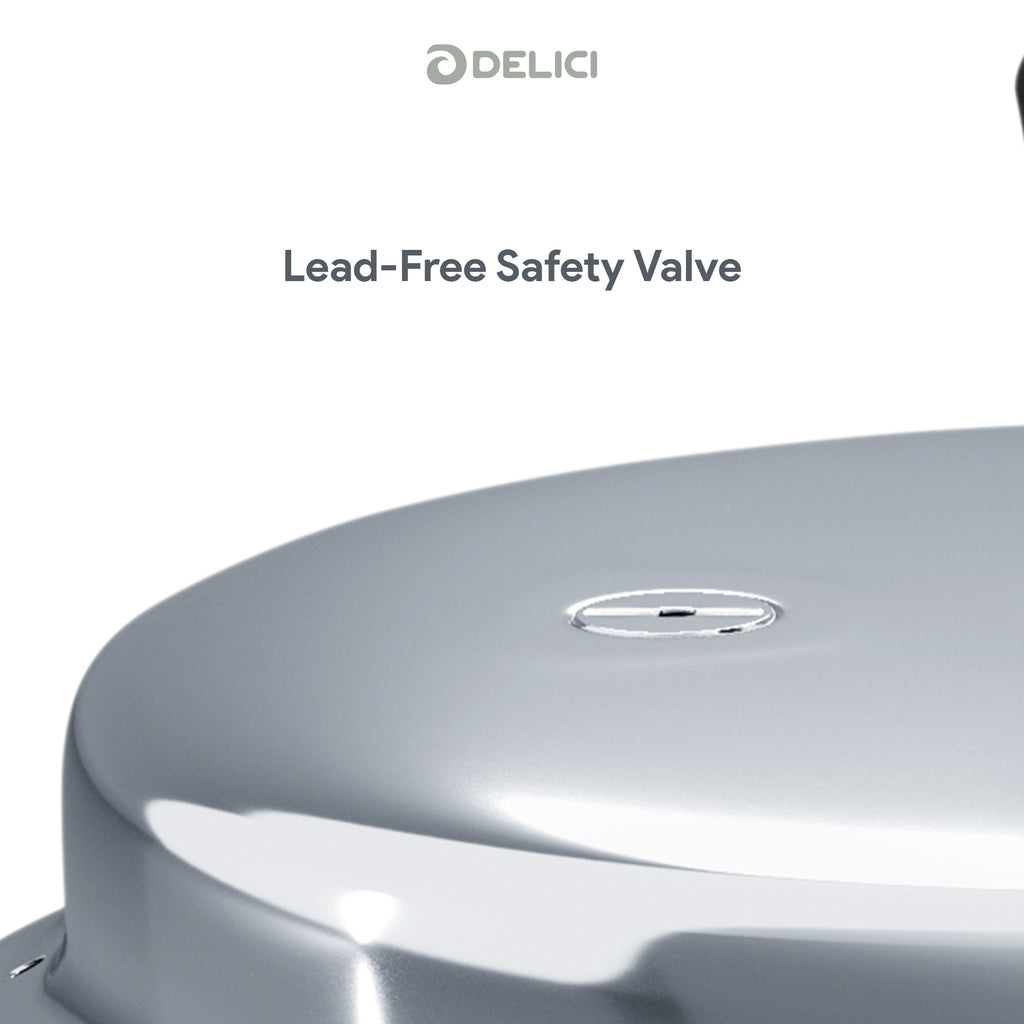 Delici Stainless Steel Pressure Cooker 3 Litre – SPC3E | Induction Compatible