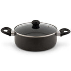 Delici Granite Gray Nonstick Sauce Pan 26 cm – ASP26GE | PFOA-Free, Glass Lid