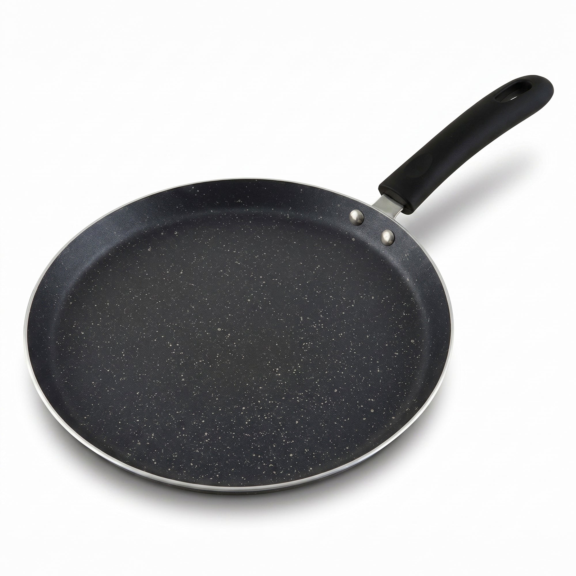 Delici Granite Gray Nonstick Tawa Pan 28 cm – ATP28GE | PFOA-Free, Dishwasher Safe