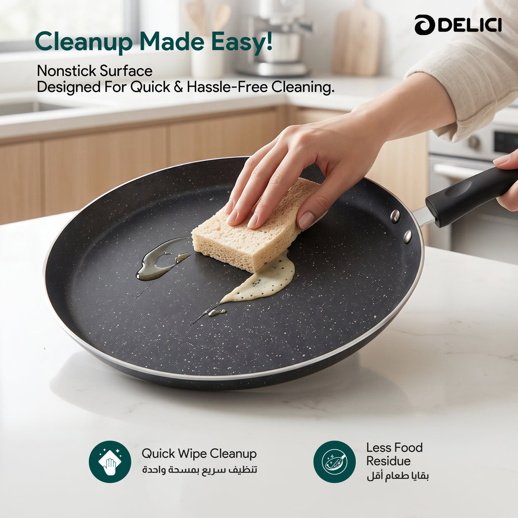 Delici Nonstick Ceramic Cookware 8-Piece Set – NCC8CU | 10x Ultra Nonstick, Multi-Cooktop