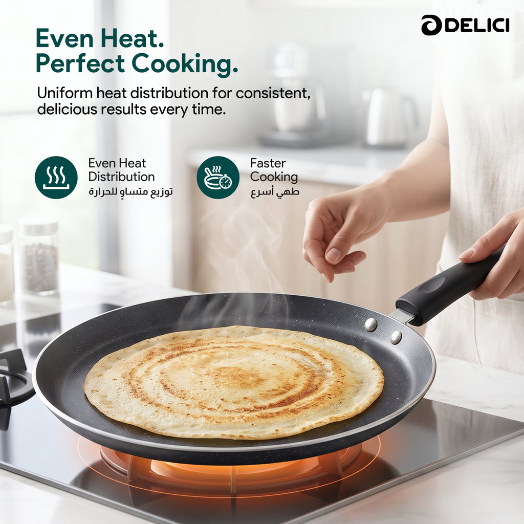 Delici Nonstick Ceramic Cookware 8-Piece Set – NCC8CU | 10x Ultra Nonstick, Multi-Cooktop