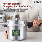 Delici Dripless 5 Litre NIB Aluminium Pressure Cooker – ADPC5E | Induction Compatible