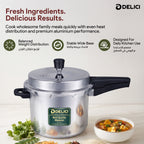 Delici Dripless 5 Litre NIB Aluminium Pressure Cooker – ADPC5E | Induction Compatible