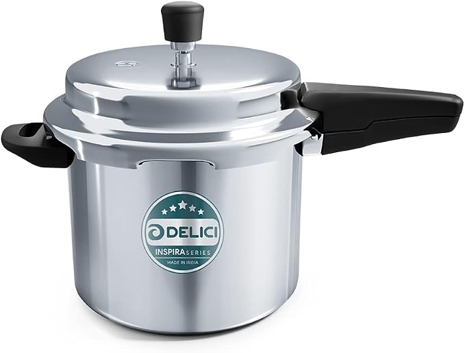 Delici Stainless Steel Pressure Cooker 5 Litre – SPC5E | Induction Compatible