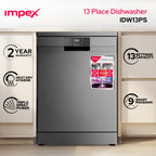 غسالة صحون إمبكس IDW13PS – بسعة 13 مكانًا و9 برامج ذكية
