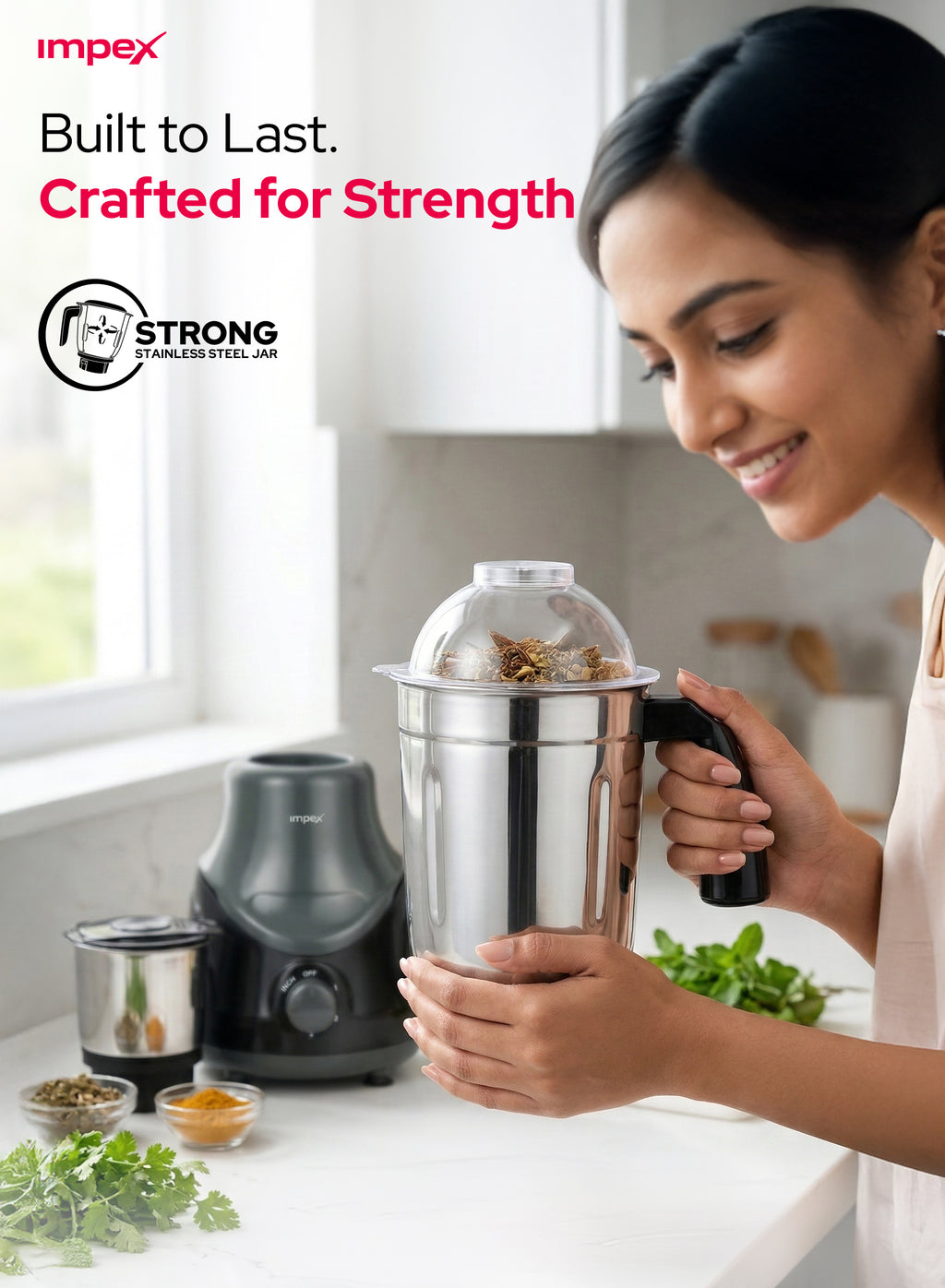 Impex 2-in-1 Mixer Grinder (BL-319C)
