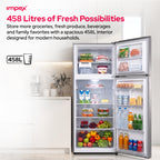 Impex IRF420SS – 458L No Frost Inverter Refrigerator | Stainless Steel