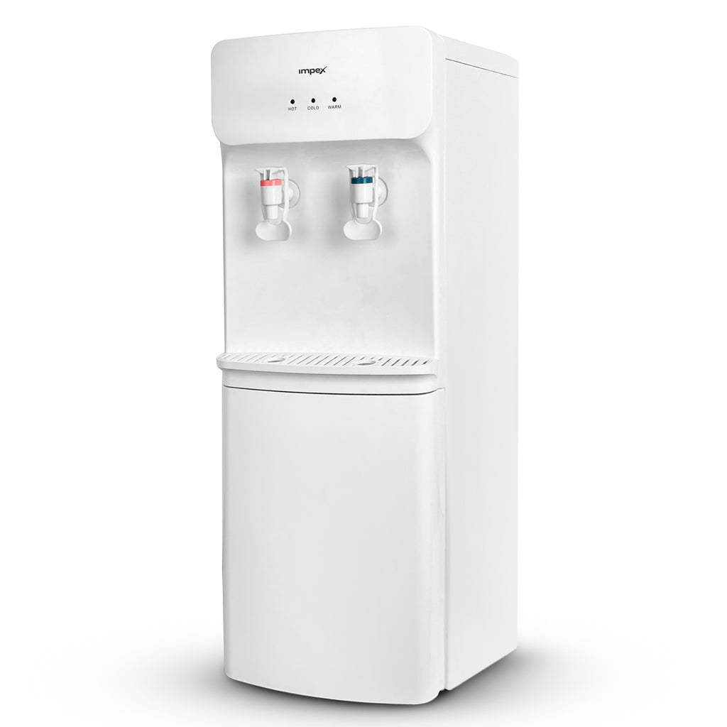 Impex WD3904B – موزع مياه ساخن وبارد بحنفيتين مع تبريد بالضاغط