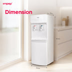 Impex WD3904B – موزع مياه ساخن وبارد بحنفيتين مع تبريد بالضاغط
